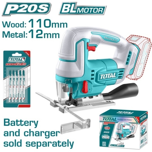 Total TJSLI1008 Σέγα Μπαταρίας 20V SOLO Χωρίς Μπαταρία & Φορτιστή