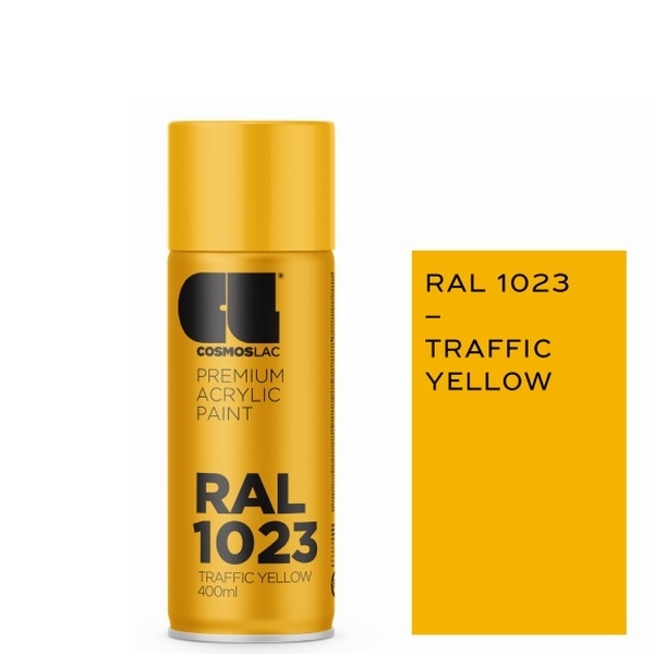 Σπρέυ Traffic Yellow RAL1023 400ml Cosmoslac