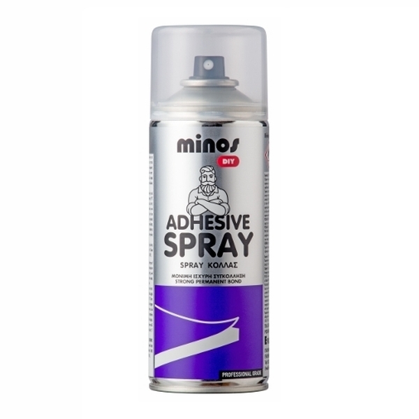 MINOS ADHESIVE SPRAY 400ml Κόλλα Spray Γενικής Χρήσης