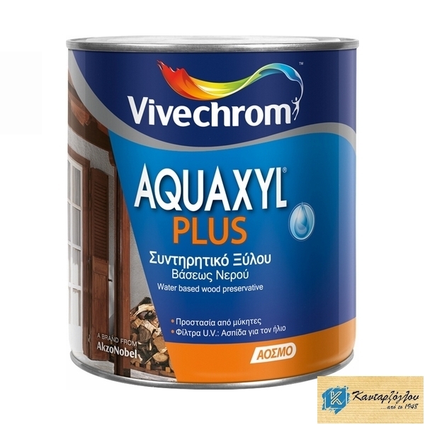 AQUAXYL PLUS 0,75L 501 Άχρωμο Συντηρητικό Εμποτισμού Ξύλου Βάσεως Νερού Ματ