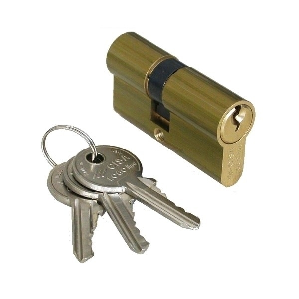 Κύλινδρος Απλός Ορειχάλκινος 80mm CISA Locking Line 08010-17