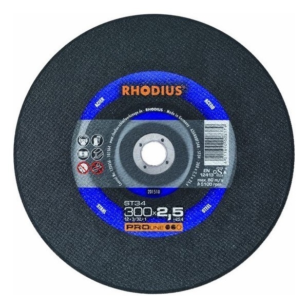 Δίσκος Κοπής Σιδήρου Φ300x2,5 ST34 Rhodius