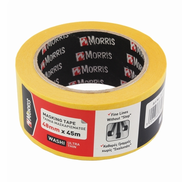 Χαρτοταινία Αυτοκόλλητη 30mm Πολύ Ψιλή Morris 35234