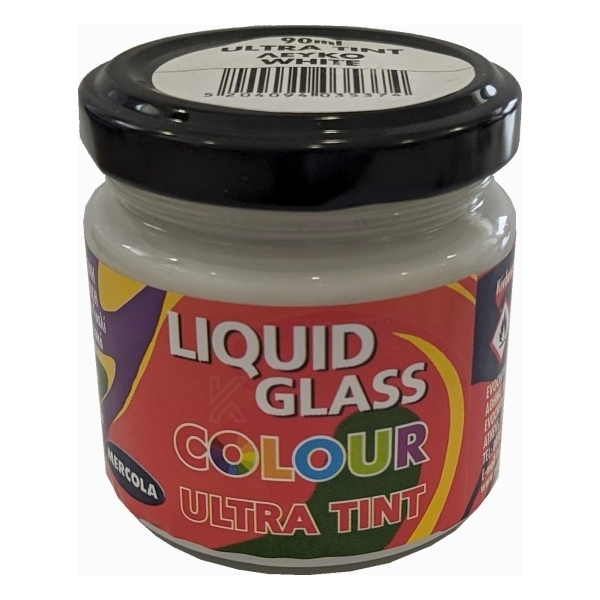 LIQUID GLASS COLOUR Ultra Tint 90ml Αδιαφανής Χρωστική για Υγρό Γυαλί Λευκό