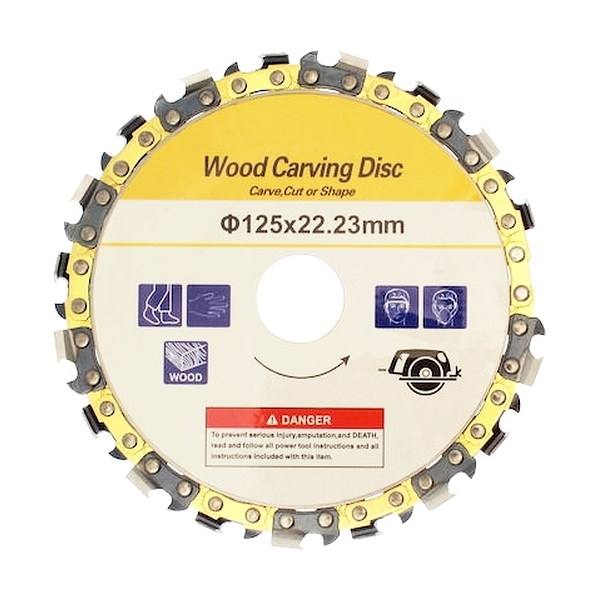 Δίσκος Κοπής Ξύλου Φ125x22 με Αλυσίδα 14 Λεπίδων