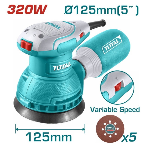 TOTAL TF2131256 320W Φ125 Τριβέιο Έκκεντρο
