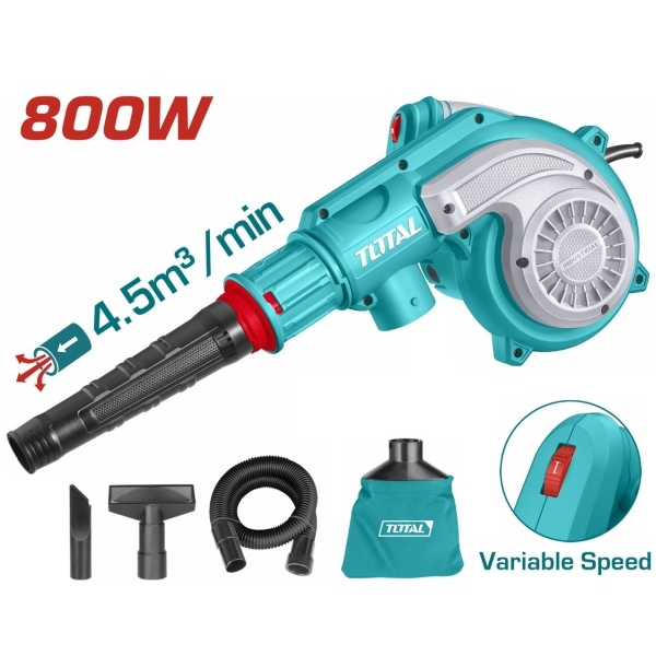 Total TB8036 800W Φυσητήρας Χειρός Ηλεκτρικός με Ρύθμιση Έντασης