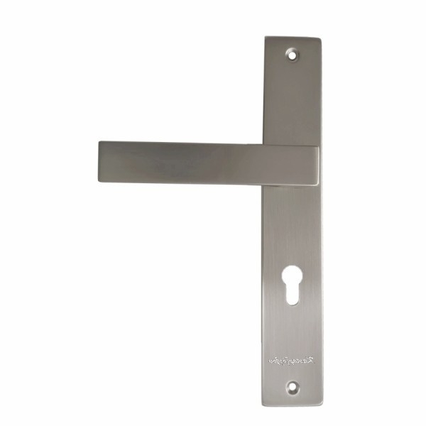 Πόμολα Εξώπορτας Πλάκα Αριστερό Νίκελ Σατινέ Α22