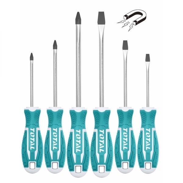 Total THT250606 Σετ 6τμχ Κατσαβίδια Μαγνητικά