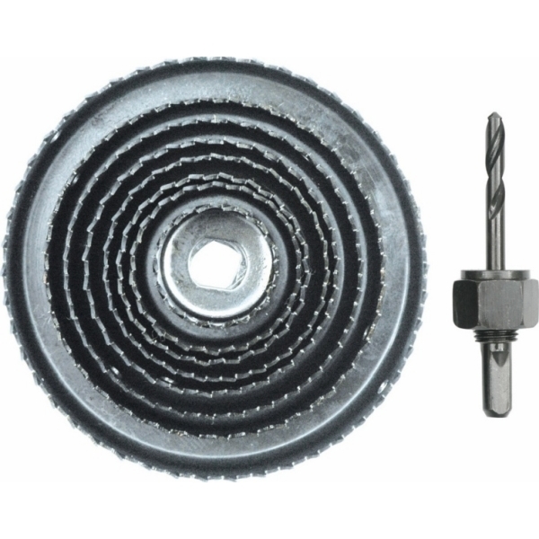 Vorel 22572 Ποτηροτρύπανα Ξύλου Σετ 9τμχ Φ38-127mm Ύψους 21mm