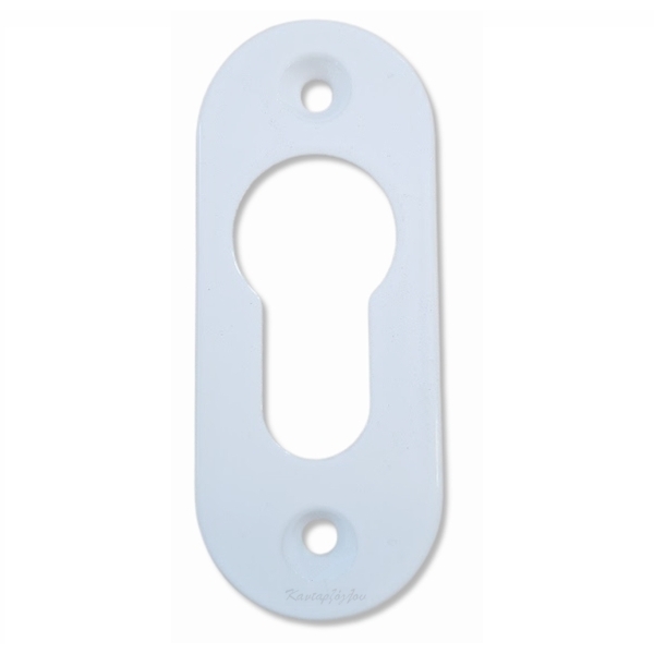 Επιστόμιο Πόρτας Οβάλ Λευκό 65x28mm