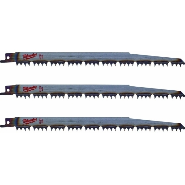 Milwaukee 48001077 3τμχ 240mm 4/5TPI Λάμες Σπαθοσέγας Κλαδέματος