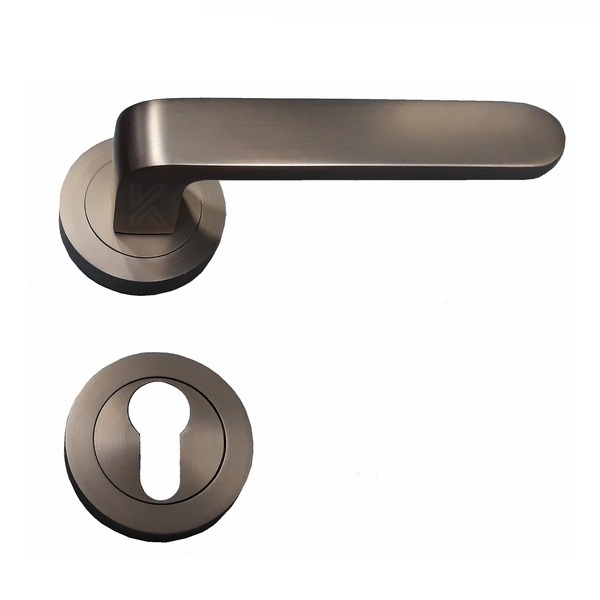 Πόμολα Εξώπορτας Ροζέτα Φιξ Δεξί Γραφίτης A-6839C MSBN-R