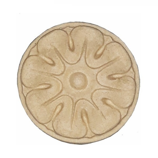 Ξυλόγλυπτο Διακοσμητικό Ξυλοπολτού Λουλούδι Φ50mm Ιταλίας MG10872