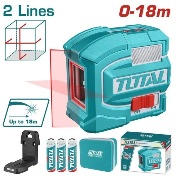 TOTAL TLL255267 Αλφάδι 3D Πράσινο LASER 30m