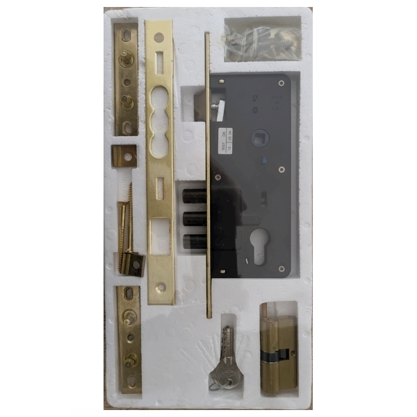 Κλειδαριά Ξυλόπορτας Κυλίνδρου 45mm με 3 Πίρους Ahram