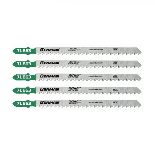 Πριονάκια Σέγας Ξύλου Μαλακού 5τμx 6TPI 132mm Benman T301DL 71863