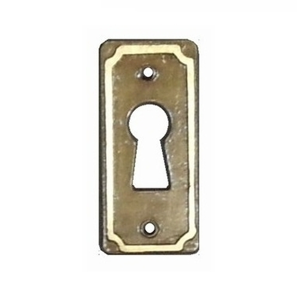 Επιστόμιο Κλειδαριάς Επίπλου 18x40mm Καφέ-Χρυσό