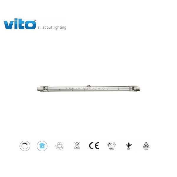 Λάμπα Ιωδίνης Αλογόνου R7S 78mm 100W Halo-L Vito