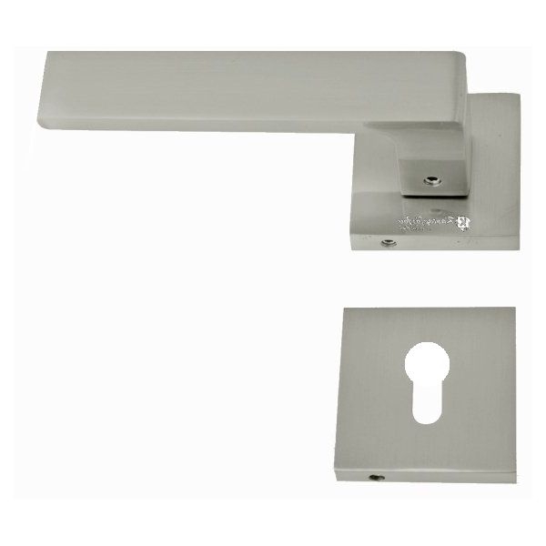 Πόμολα Εξώπορτας Ροζέτα Φιξ Αριστερό Νίκελ Ματ Α21