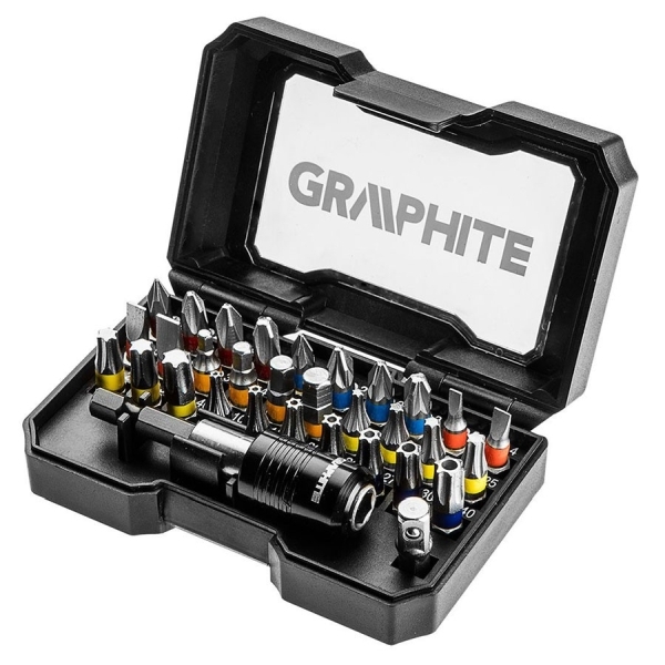 GRAPHITE 56H608 Σετ 32τμχ Μύτες Βιδώματος με Αντάπτορα