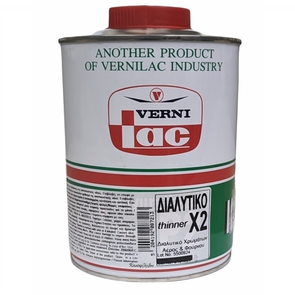 Vernilac X2 Διαλυτικό Πιστολιού Βερνικοχρωμάτων 4L