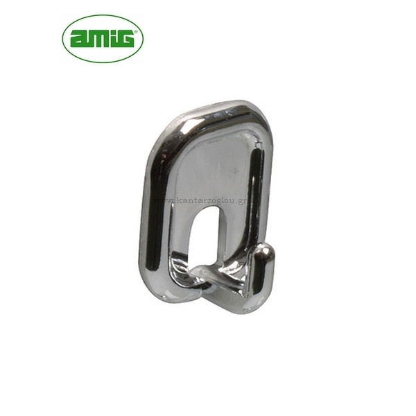 Κρεμαστράκι Αυτοκόλλητο Πλαστικό Μονό Χρωμέ Amig 206