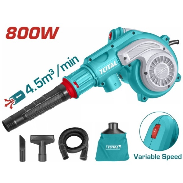 Total TB2086 800W Φυσητήρας Χειρός Ηλεκτρικός με Ρύθμιση Έντασης
