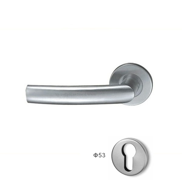 Πόμολα Εξώπορτας Ροζέτα Φιξ Ανοξείδωτο Αριστερό GSH-26C