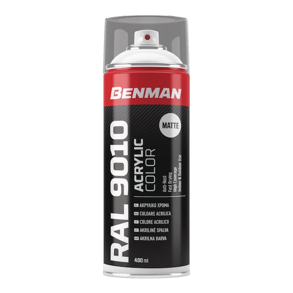Benman 28529 Σπρέi RAL9010 Λευκό Ματ 400ml