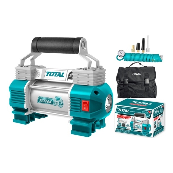 TOTAL TTAC2506 12V 10bar Κομπρεσέρ Αέρος Αυτοκινήτου Βαρέως Τύπου με Φως