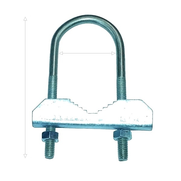 Στήριγμα (Δαγκάνα) Ιστού Κεραίας Μ8