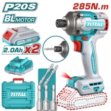 Total TIRLI2028E Παλμικό Κατσαβίδι Μπαταρίας 285Nm 20V 2x2Ah