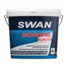 SWAN MONOPAL 12Kgr Λευκό Ακρυλικό Ελαστομερές Στεγανωτικό Ταρατσών