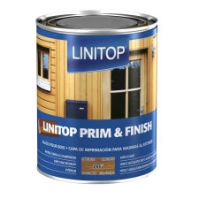 LINITOP Prim & Finish 280 1L Συντηρητικό Βερνίκι Εμποτισμού Διαλύτη Τριπλής Δράσης Άχρωμο 