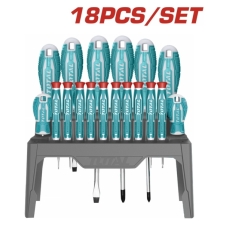 TOTAL THT250618 Σετ 18τμχ Κατσαβίδια σε Εκθετήριο Πάγκου