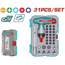 TOTAL TACSD30316 Κατσαβίδι Καστάνιας με Μύτες Σετ 31τμχ