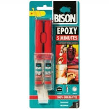 BISON EPOXY SYRINGE Διάφανη Εποξική Κόλλα 2 Συστατικών 5 min 24ml