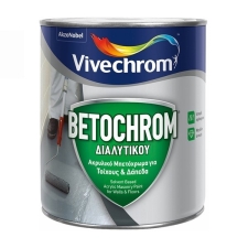 Vivechrom Betochrom 194 Μολυβί Ακρυλικό Mπετόχρωμα Διαλυτικού για Τοίχους και Δάπεδα