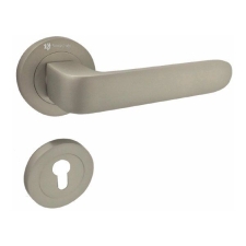 Πόμολα Εξώπορτας Ροζέτα Φιξ Νίκελ Σατινέ 4080