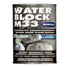 WATER BLOCK M33 3L Σιλικονούχο Αδιαβροχοποιητικό Διαλύτου για Πέτρες, Μάρμαρα, Πλακίδια, Τσιμέντο