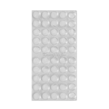 Σιλικονάκια Αυτοκόλλητα Διαφανή Στρογγυλά Φ7x1,5 50τμχ