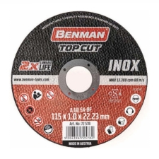 Δίσκος Κοπής Σιδήρου INOX Φ125x1,00 Topcut Benman 72579