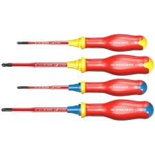 FACOM ATB.J4TVEPB  Σετ 4τμχ Κατσαβίδια Ηλεκτρολόγου VDE 1000V