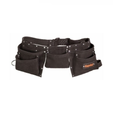 Ποδιά Οικοδομής 8 Θέσεων Δερμάτινη Διπλή με Ζώνη Kapriol 25057