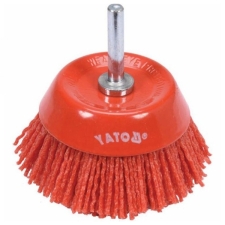 Υato YT-47782 Νάιλον Βούρτσα Δραπάνου με Αξονα Φ75 (Καμπάνα)