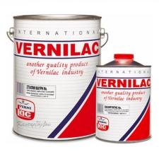 Vernilac Λάκα Ημι-Ματ Α:8135 Β:8100 Πολυουρεθάνης Λευκή Μη Κιτρινίζον (A+B) 4L