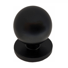 Πόμολο Μπίλια Μαύρο Ματ 22mm Import Hellas 6050