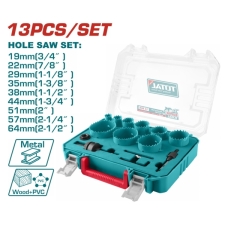 TOTAL TACSH0132 Ποτηροτρύπανα Μετάλλου Σετ 13τμχ Bi-Metal 