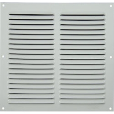 Εξαεριστήρας Αλουμινίου Με Σίτα Λευκός 30x30 cm